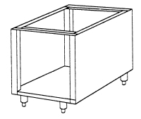 Offener Unterbau Serie 650, 400x535x580