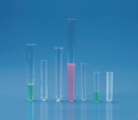 Disposable test tubes and centrifuge tubes with rim