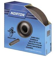 NORTON CLOTH R222 HANDY ROLL ALUMINIUM OXIDE 50MMX25MX80G 63642534758