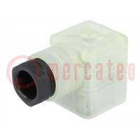 Connector: valve connector; plug; form A; 18mm; female; PIN: 3; PG11