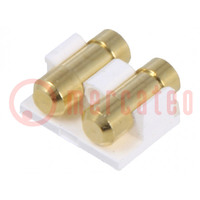 Connector: PCB to PCB; PIN: 2; gold-plated; SMT; female; on PCBs