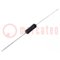 Resistor: bobinado; THT; 68Ω; 5W; ±5%; Ø4,8x12,7mm