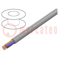 Wire: control cable; chainflex® CF130.UL; 12x0.25mm2; PVC; grey