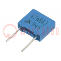Capacitor: polyester; 0.047uF; 40VAC; 63VDC; 5mm; ±10%; -55÷125°C