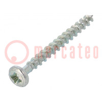 Screw; 3.5x35; Head: cheese head; Pozidriv; PZ2; steel; zinc; SPAX®