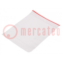 Self-seal bag; L: 130mm; Width: 110mm; Thick: 40um; polyetylene