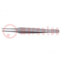 Tweezers; 125mm; Blades: narrowed; Blade tip shape: flat,rounded