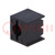 LED housing; 3mm; polyamide; angular; 3 PIN; black; UL94V-2; W: 7mm