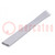 Insulating tube; silicone; light grey; -30÷200°C; Øint: 12mm; L: 1m