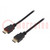 Cable; HDMI 2.1; HDMI plug,both sides; 1m; black