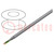 Wire; ELITRONIC® LIYCY; 6x0.25mm2; tinned copper braid; PVC; grey