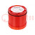 Avertisseur: lumineux; LED; rouge; 24VDC; 24VAC; IP65; Ø70x65,5mm