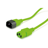 ROLINE Apparate-Verbindungskabel, IEC 320 C14 - C13, grün, 1,8 m