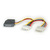 ROLINE Câble adaptateur en Y, S-ATA / 3x 4 pôles HDD, 0,2 m