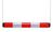 Modellbeispiel: Höhenbegrenzer -Switch-, rot-weiß reflektierend (Art. 18806)