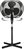 Wëasy WIND162 - Ventilador de Pie Giratorio Silencioso (3 Velocidades, 55 W, Altura 123 cm, 3 Aspas, Oscilación de 80°)