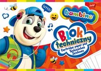 Blok techniczny Bambino, A4, 10 kartek, biały