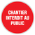 PANNEAU D'INTERDICTION ROND 300MM ''CHANTIER INTERDIT AU PUBLIC'' - NOVAP - 4060439