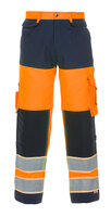 Hydrowear Idstein High Visibility Glow In dark Two Tone Trouser Orange / Navy 38