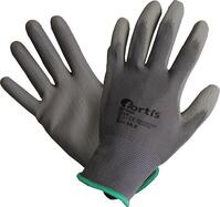 Handschuh Fitter, PU/Nylon, Gr. 7, grau, FORTIS