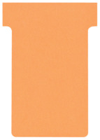 T-Karte, Größe 1, Altapapier, 17 x 47 mm, 100 Stück, orange