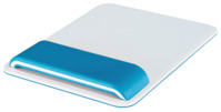 Mauspad Ergo WOW, mit höhenverstellbarer Handgelenkauflage, weiß/blau