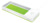 Stifteschale WOW Duo Colour mit Induktionsladegerät, Polystyrol, weiß/grün