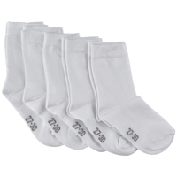 MINYMO 5077-100-15/18 Socke Unisex Crew-Socken Weiß 5 Paar(e)