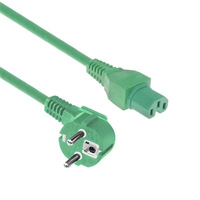 ACT AK5318 cable de transmisión Verde 1 m CEE7/7 C15 acoplador