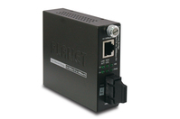 PLANET 10/100Base-TX to 100Base-FX hálózati média konverter 200 Mbit/s 1310 nm Fekete