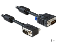 DeLOCK SVGA 2 m kabel VGA VGA (D-Sub) Czarny