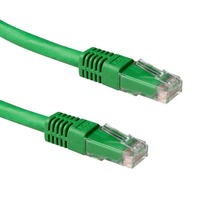 ACT 0.50m Cat6a UTP cable de red Verde 0,50 m U/UTP (UTP)