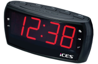 Ices Electronics ICR-230-1 Radio Uhr Schwarz