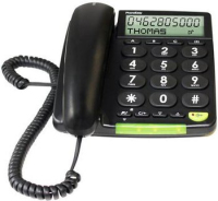 Doro PhoneEasy 312cs Analoges Telefon Anrufer-Identifikation Schwarz