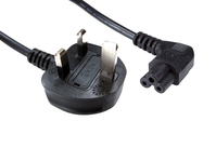 Cables Direct Type G/C5 1.8m Black Power plug type G C5 coupler