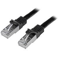 StarTech.com N6SPAT50CMBK kabel sieciowy Czarny 0,5 m Cat6 SF/UTP (S-FTP)