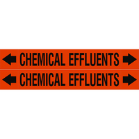 Brady ASMEPM-50X345MM-CHEMICAL EFFLUENTS selbstklebendes Etikett Rechteck Permanent Mehrfarbig