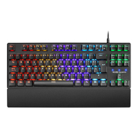 Mars Gaming MKXTKLRES Teclado Mecánico Ultra-compacto TKL RGB Reposamuñecas Switch OUTEMU SQ Rojo Idioma Español