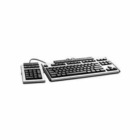 HP 355102-055 Tastatur USB AZERTY Französisch Schwarz, Silber