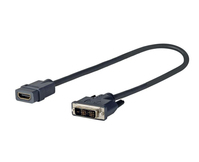 Vivolink PRODVIADAPHDMI video átalakító kábel 0,2 M DVI-D HDMI Fekete