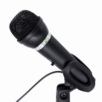 Gembird MIC-D-04 microfono Nero Microfono da tavolo