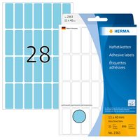 HERMA 2363 etiqueta autoadhesiva Rectángulo redondeado Azul 896 pieza(s)