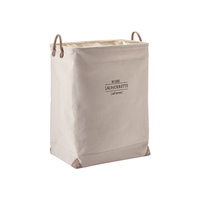 Aquanova Lubin Wäschekorb 113 l Rechteckig Baumwolle, Polyester Beige