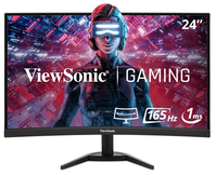 Viewsonic VX Series VX2418C számítógép monitor 61 cm (24") 1920 x 1080 pixelek LCD Fekete