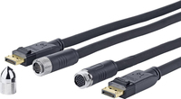 Vivolink PRODPCW15 adapter kablowy 15 m DisplayPort Czarny