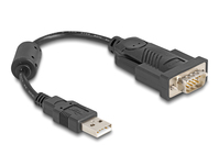 DeLOCK 61549 soros kábel Fekete 0,25 M USB A típus RS-232