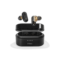Ttec AirBeat Duo Headset True Wireless Stereo (TWS) In-ear Oproepen/muziek Bluetooth Zwart