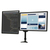 StarTech.com ARMDUAL asztali TV konzol 61 cm (24") Fekete