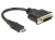 DeLOCK 65564 video átalakító kábel 0,2 M HDMI Type C (Mini) DVI-D Fekete