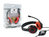 Conceptronic CCHATSTARU2R Kopfhörer & Headset Kabelgebunden Kopfband Anrufe/Musik USB Typ-A Rot